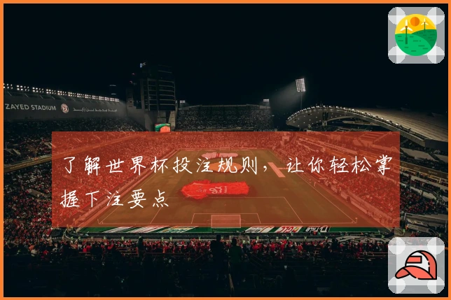 了解世界杯投注规则，让你轻松掌握下注要点